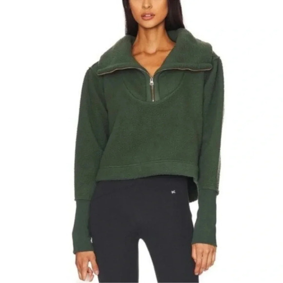 FREE PEOPLE poppy pullover in forest pine size L - Picture 4 of 13